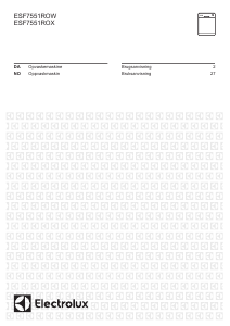 Brugsanvisning Electrolux ESF7551ROX Opvaskemaskine