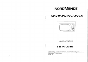 Bruksanvisning Nordmende MWI6900IX Mikrovågsugn