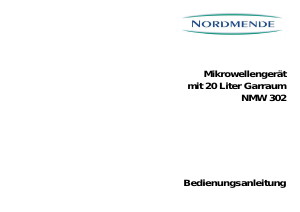 Bedienungsanleitung Nordmende NMW302 Mikrowelle
