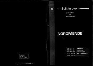 Bruksanvisning Nordmende DOI300IX Ugn