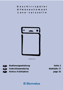 Mode d’emploi Electrolux ESI4110W Lave-vaisselle