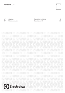 Vadovas Electrolux ESI5545LOX Indaplovė