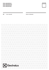 Mode d’emploi Electrolux ESI8520ROW Lave-vaisselle