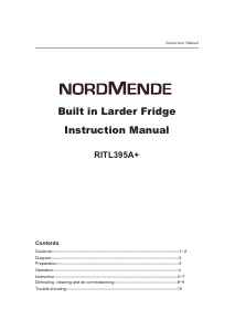 Handleiding Nordmende RITL395A Koelkast