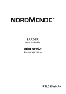 Bruksanvisning Nordmende RTL395WHA Kylskåp