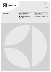 Vadovas Electrolux ESL4550RO Indaplovė