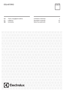 Vadovas Electrolux ESL4575RO Indaplovė