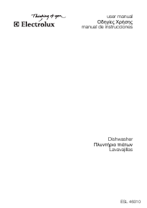 Εγχειρίδιο Electrolux ESL46010 Πλυντήριο πιάτων