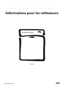 Mode d’emploi Electrolux ESL6250 Lave-vaisselle