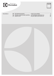 Vadovas Electrolux ESL6356LO Indaplovė