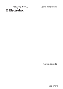 Priručnik Electrolux ESL67070R Perilica posuđa