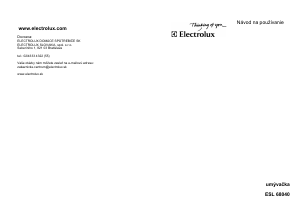 Návod Electrolux ESL68040 Umývačka riadu