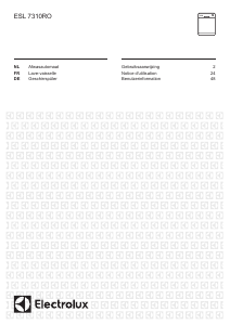 Mode d’emploi Electrolux ESL7310RO Lave-vaisselle