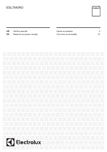 Прирачник Electrolux ESL7540RO Машина за миење садови