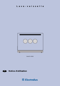 Mode d’emploi Electrolux ESL90600X Lave-vaisselle