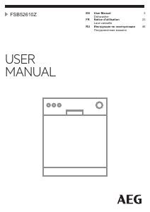Manual Electrolux FSB52610Z Dishwasher