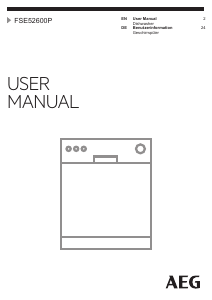 Manual Electrolux FSE52600P Dishwasher