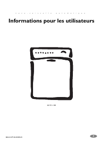 Mode d’emploi Electrolux GA55L100 Lave-vaisselle