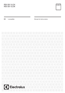 Manual de uso Electrolux RSI5511LOX Lavavajillas