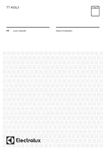 Mode d’emploi Electrolux TT403L3 Lave-vaisselle