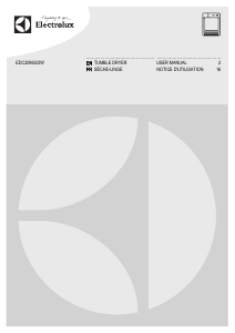 Mode d’emploi Electrolux EDC2096GDW Sèche-linge