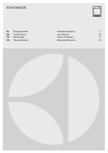 Mode d’emploi Electrolux EDH3786GDE Sèche-linge