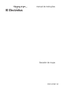 Manual Electrolux EDH97961W Máquina de secar roupa