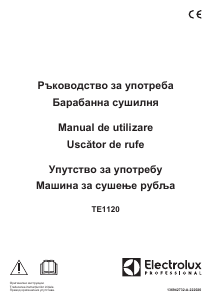 Прирачник Electrolux TE1120 Апарат за сушење