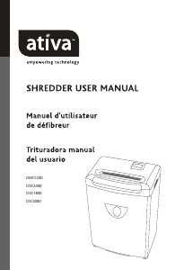 Handleiding Ativa DSC300D Papiervernietiger