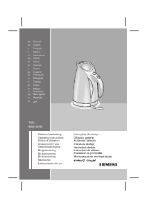Manuale Siemens TW60101 Bollitore