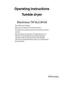 Handleiding Electrolux TWSL3M100 Wasdroger