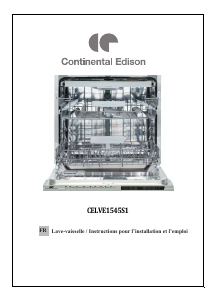 Mode d’emploi Continental Edison CELVE1545S1 Lave-vaisselle
