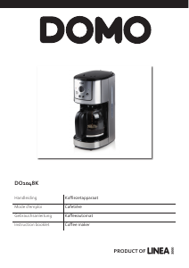 Manual Domo DO1048K Coffee Machine