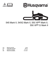 Manuál Husqvarna 545G Mark II Motorová pila