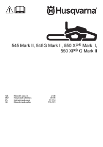 Návod Husqvarna 550 XP G Mark II Reťazová píla