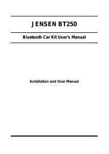 Handleiding Jensen BT250 Carkit