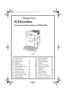 Manual de uso Electrolux ECS5000 Máquina de café espresso