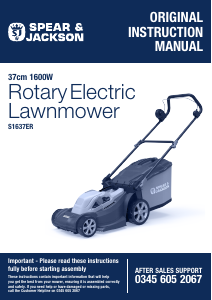 Manual Spear & Jackson S1637ER Lawn Mower