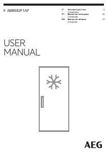 Manual Electrolux ABB682F1AF Congelador