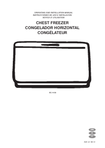 Manual de uso Electrolux EC1109 Congelador