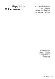 Bedienungsanleitung Electrolux ECM30131W Gefrierschrank