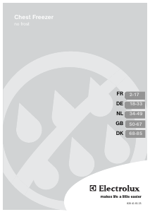 Brugsanvisning Electrolux ECS2373 Fryser