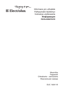 Руководство Electrolux EUC19291W Морозильная камера