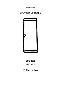 Priručnik Electrolux EUC2603 Zamrzivač