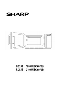 Brugsanvisning Sharp R-25AT Mikroovn