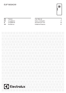 Manuale Electrolux EUF1900AOW Congelatore