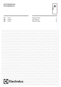 Bruksanvisning Electrolux EUF2949GOX Fryser