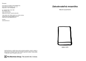 Návod Electrolux EUN1270 Mraznička
