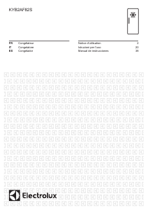 Manual de uso Electrolux KYB2AF82S Congelador