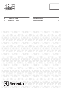 Mode d’emploi Electrolux LCB1AF10W0 Congélateur